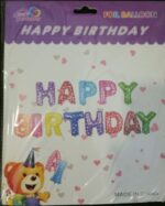 Фолиеви букви HAPPY BIRTHDAY,цветни - Image 2