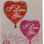 Балон фолио червено сърце I Love You