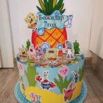 Картонена торта Спондж Боб