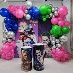 Украса от балони тема Жокера и Харли Куин